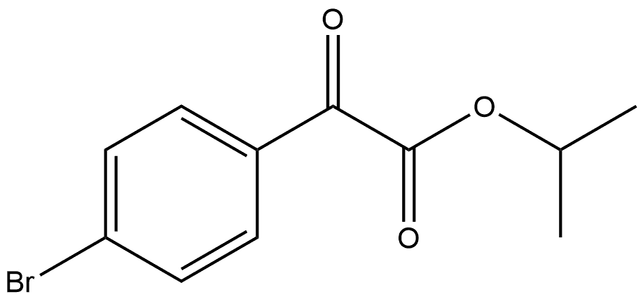 Benzeneacetic acid, 4-bromo-α-oxo-, 1-methylethyl ester Struktur
