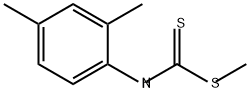 Carbamodithioic acid, N-(2,4-dimethylphenyl)-, methyl ester Struktur