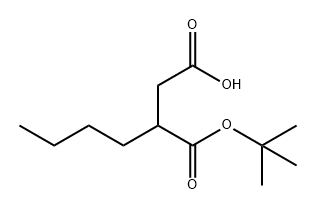 Butanedioic acid, 2-butyl-, 1-(1,1-dimethylethyl) ester Struktur