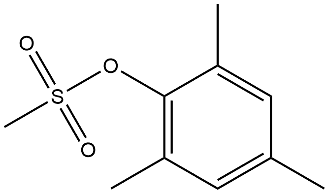 Phenol, 2,4,6-trimethyl-, 1-methanesulfonate Structure