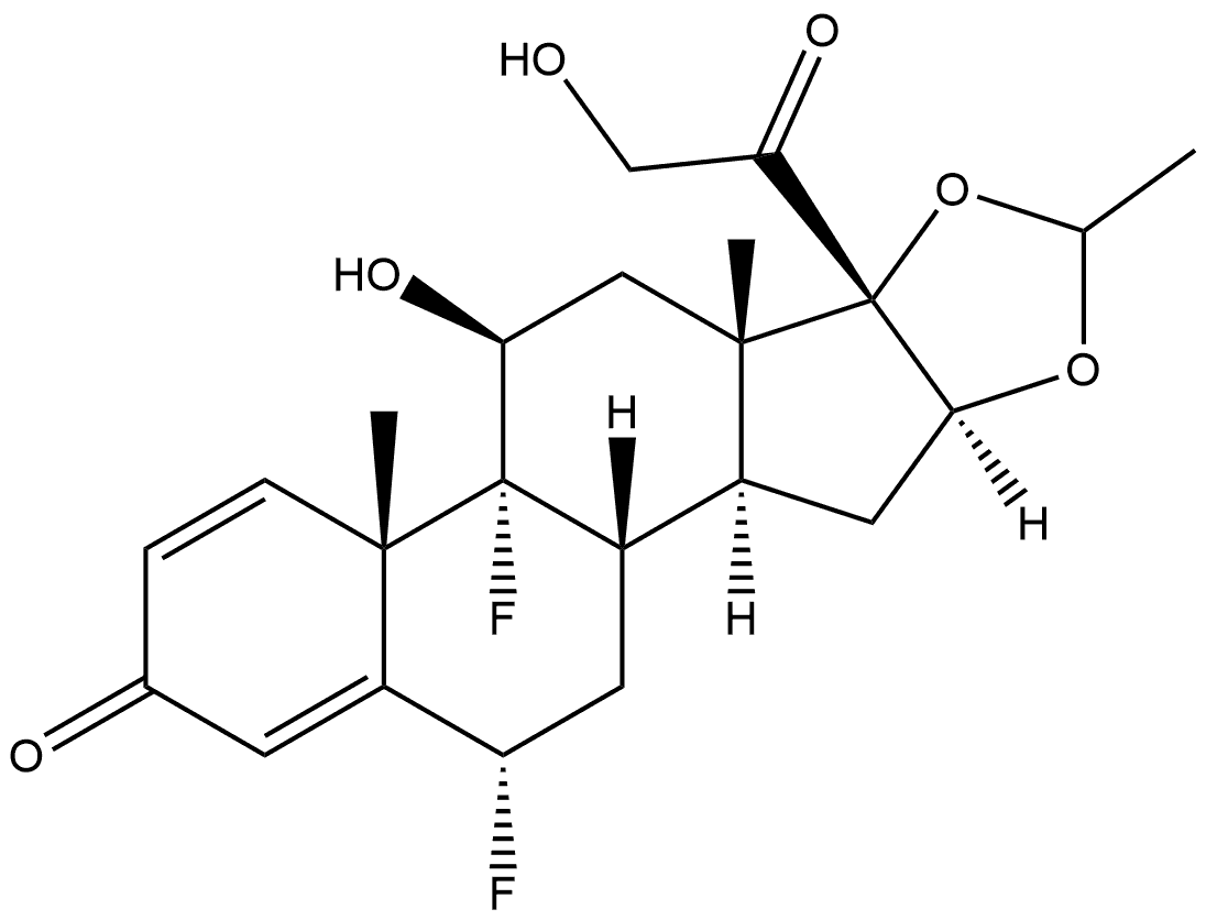 FLUOCINOLONE ACETONIDE 22-METHYL HOMOLOGUE, 3093-73-0, 结构式