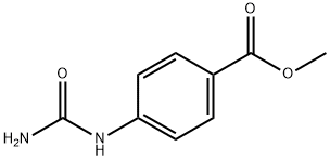 Benzoic acid, 4-[(aminocarbonyl)amino]-, methyl ester 结构式