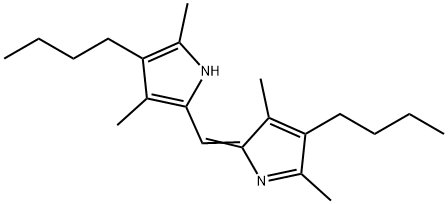 1H-Pyrrole, 3-butyl-5-[(4-butyl-3,5-dimethyl-2H-pyrrol-2-ylidene)methyl]-2,4-dimethyl- Structure