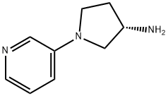 1-(3-Pyridinyl)-3-pyrrolidinamine 结构式