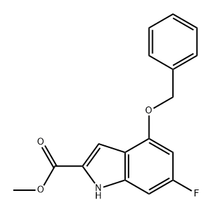 1H-Indole-2-carboxylic acid, 6-fluoro-4-(phenylmethoxy)-, methyl ester
