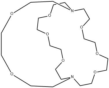 4,7,10,16,19,22,27,30-Octaoxa-1,13-diazabicyclo[11.11.8]dotriacontane Structure