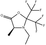 5-Oxazolidinone, 3-ethyl-4-methyl-2,2-bis(trifluoromethyl)-, (4S)- Structure