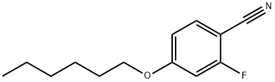 Benzonitrile, 2-fluoro-4-(hexyloxy)- 化学構造式
