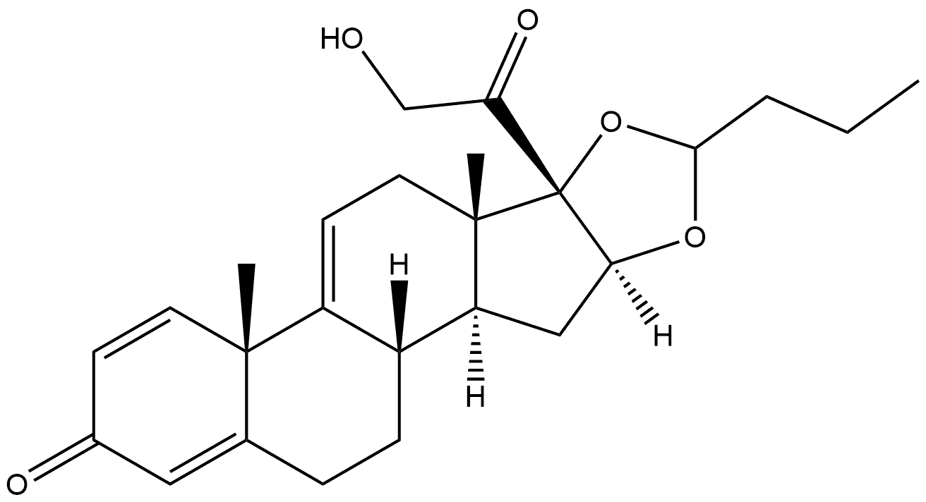 9,11-Anhydrobudesonide Struktur