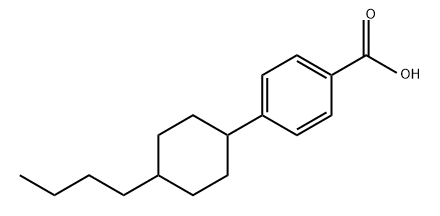 Benzoic acid, 4-(4-butylcyclohexyl)- Structure