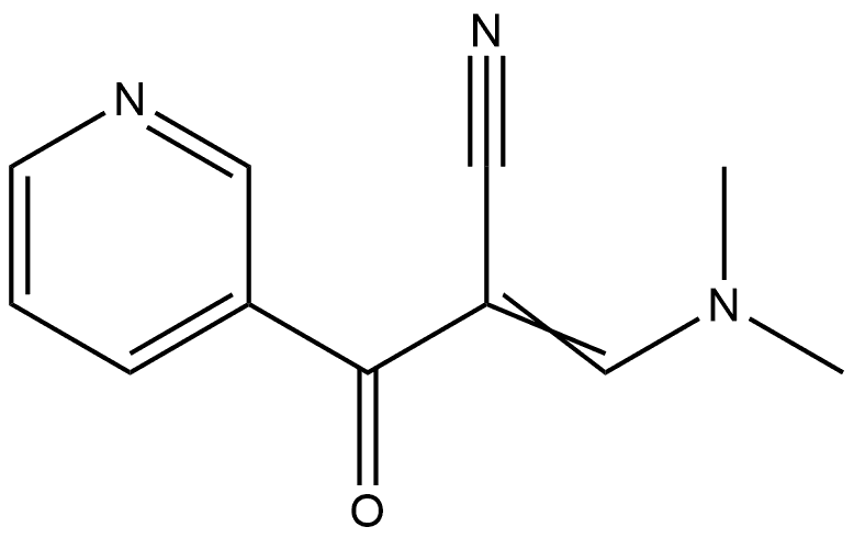 3-?Pyridinepropanenitri?le, α-?[(dimethylamino)?methylene]?-?β-?oxo- Struktur