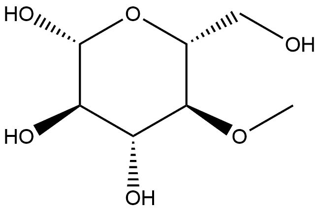 4-O-Methyl-β-D-glucopyranose 结构式