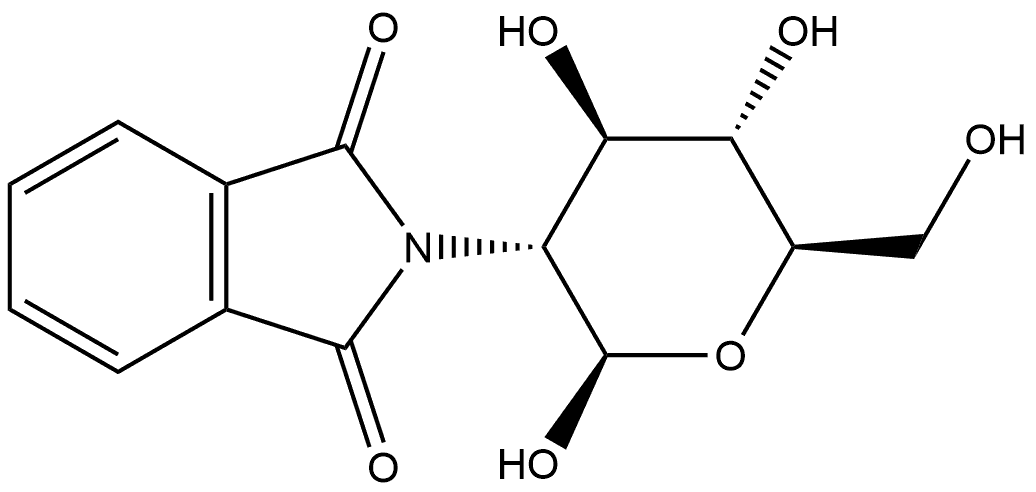 β-D-Glucopyranose, 2-deoxy-2-(1,3-dihydro-1,3-dioxo-2H-isoindol-2-yl)- Structure