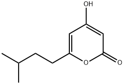 2H-Pyran-2-one, 4-hydroxy-6-(3-methylbutyl)- Structure