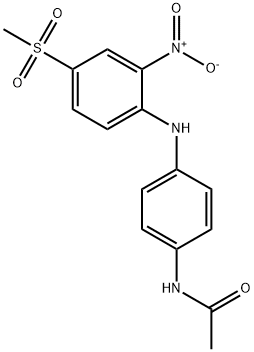 Acetamide, N-[4-[[4-(methylsulfonyl)-2-nitrophenyl]amino]phenyl]- Structure