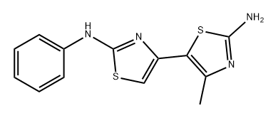 4-甲基-N2-苯基-[4,5-联噻唑]-2,2-二胺 结构式
