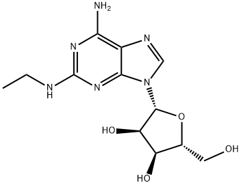 Adenosine, 2-(ethylamino)- 结构式