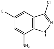 1H-Indazol-7-amine, 3,5-dichloro- Struktur
