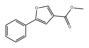3-Furancarboxylic acid, 5-phenyl-, methyl ester Structure