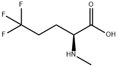 (S)-5,5,5-trifluoro-2-methyl-2-(methylamino)pentanoic acid 结构式