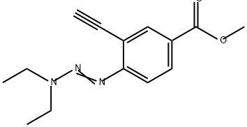 Benzoic acid, 4-(3,3-diethyl-1-triazen-1-yl)-3-ethynyl-, methyl ester