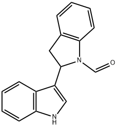 2-(1H-indol-3-yl)indoline-1-carbaldehyde 结构式