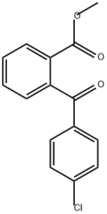 Benzoic acid, 2-(4-chlorobenzoyl)-, methyl ester Struktur