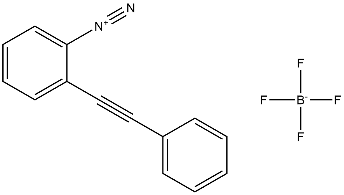 2-(苯基乙炔基)苯重氮鎓四氟硼酸盐, 320589-99-9, 结构式