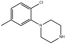 Piperazine, 1-(2-chloro-5-methylphenyl)- Structure