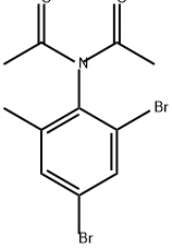 Acetamide, N-acetyl-N-(2,4-dibromo-6-methylphenyl)- Structure
