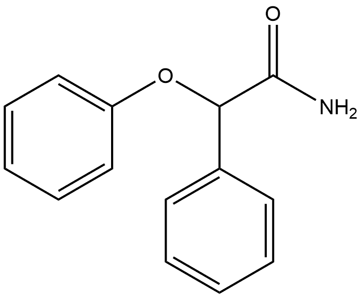 2-Phenoxy-2-phenylacetamide 化学構造式