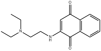 1,4-Naphthalenedione, 2-[[2-(diethylamino)ethyl]amino]- 结构式