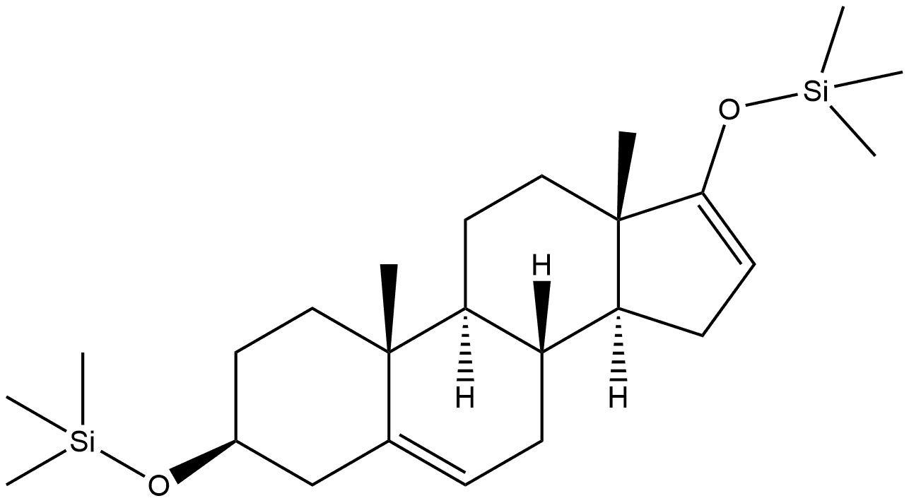 Androsta-5,16-diene, 3,17-bis[(trimethylsilyl)oxy]-, (3β)- Structure