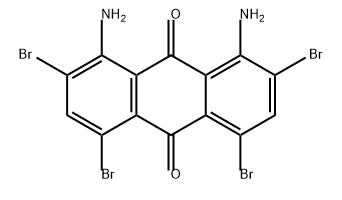 1,8-二氨基-2,4,5,7-四溴蒽醌, 3224-33-7, 结构式