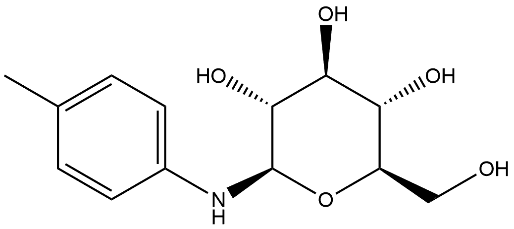 β-D-Glucopyranosylamine, N-(4-methylphenyl)- Structure