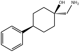 Cyclohexanol, 1-(aminomethyl)-4-phenyl-, trans- Structure