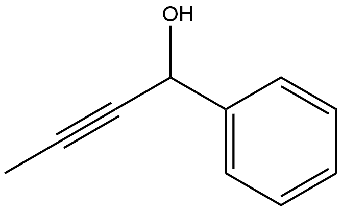 1-苯基丁-2-炔-1-醇, 32398-66-6, 结构式