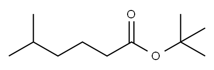 Hexanoic acid, 5-methyl-, 1,1-dimethylethyl ester Struktur
