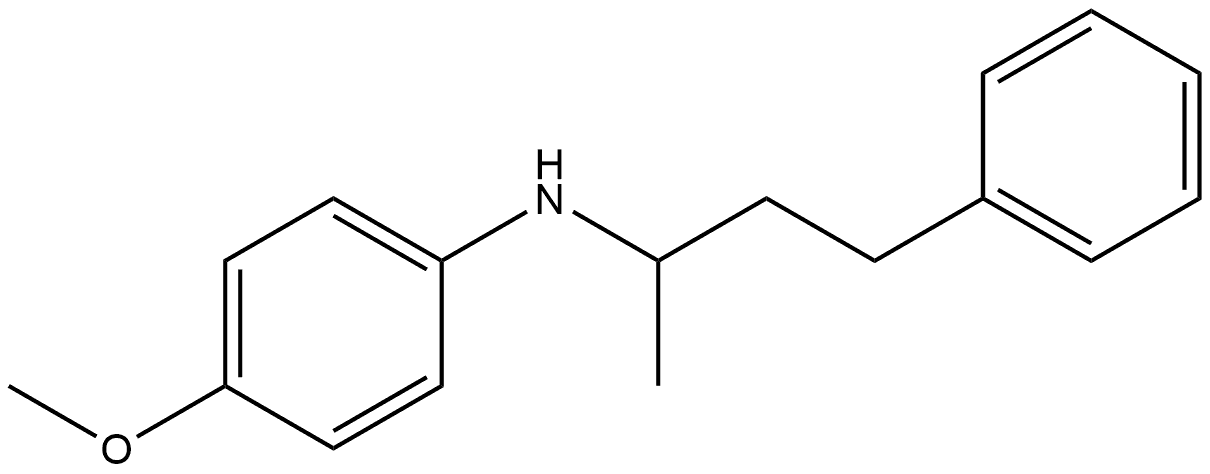 Benzenepropanamine, N-(4-methoxyphenyl)-α-methyl- Structure