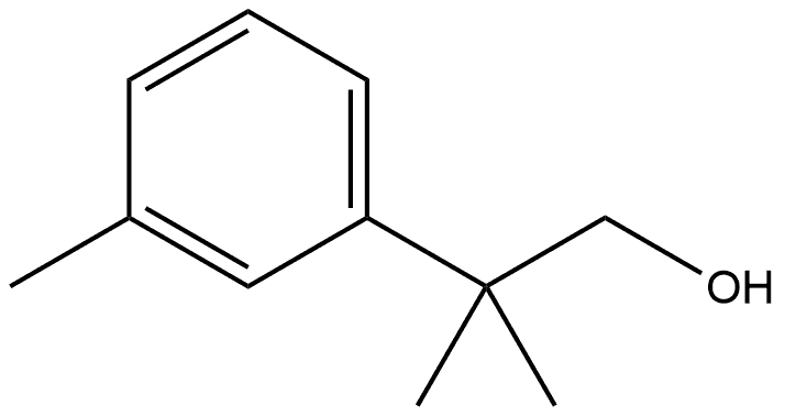 2-methyl-2-(m-tolyl)propan-1-ol 结构式