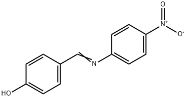 Phenol, 4-[[(4-nitrophenyl)imino]methyl]- Struktur