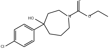 1H-Azepine-1-carboxylic acid, 4-(4-chlorophenyl)hexahydro-4-hydroxy-, ethyl ester