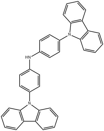 Benzenamine, 4-(9H-carbazol-9-yl)-N-[4-(9H-carbazol-9-yl)phenyl]-,325492-24-8,结构式