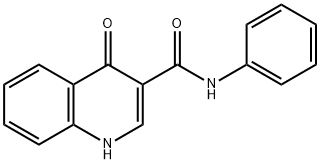 3-Quinolinecarboxamide, 1,4-dihydro-4-oxo-N-phenyl- Struktur