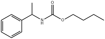 α-Methylbenzylcarbamic acid butyl ester Struktur