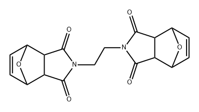 4,7-Epoxy-1H-isoindole-1,3(2H)-dione, 2-[2-(1,3,3a,4,7,7a-hexahydro-1,3-dioxo-4,7-epoxy-2H-isoindol-2-yl)ethyl]-3a,4,7,7a-tetrahydro- Structure