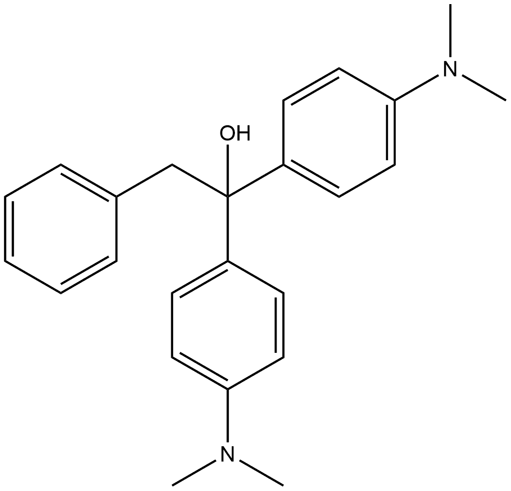 Benzeneethanol, α,α-bis[4-(dimethylamino)phenyl]- Structure