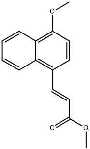 2-Propenoic acid, 3-(4-methoxy-1-naphthalenyl)-, methyl ester, (2E)- Structure