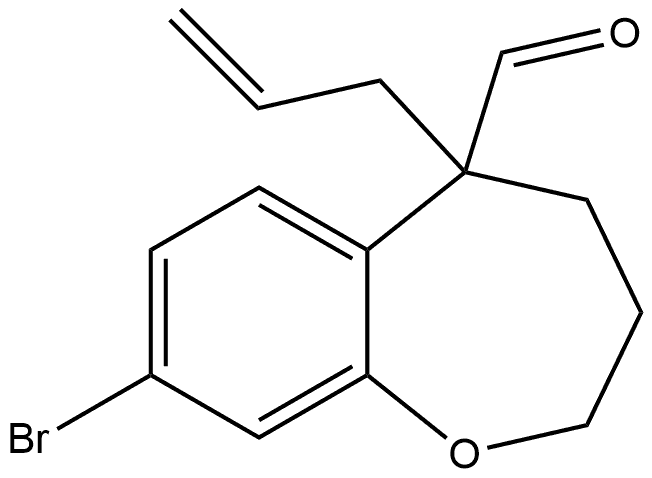 5-allyl-8-bromo-2,3,4,5-tetrahydrobenzo[b]oxepine-5-carbaldehyde Structure