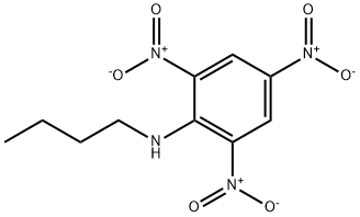 Benzenamine, N-butyl-2,4,6-trinitro- 化学構造式